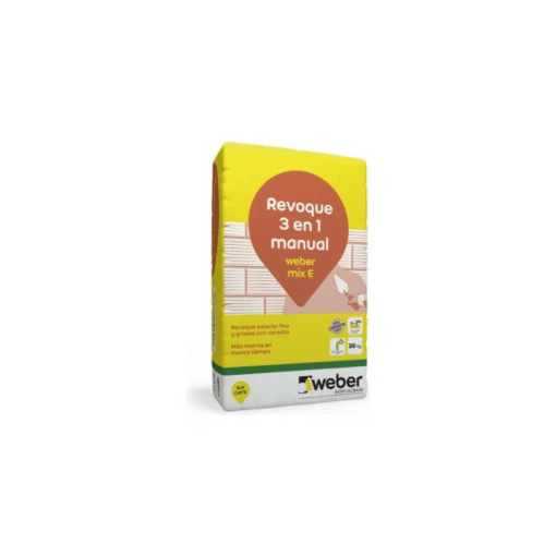 Revoques manuales exterior Mix E 3 en 1 Weber